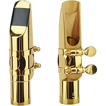 YAMAHA アルトサックス　5C M マウスピース リガチャー キャップ Amazon | Alto Sax サックス マウスピース キャップ&リガチャー